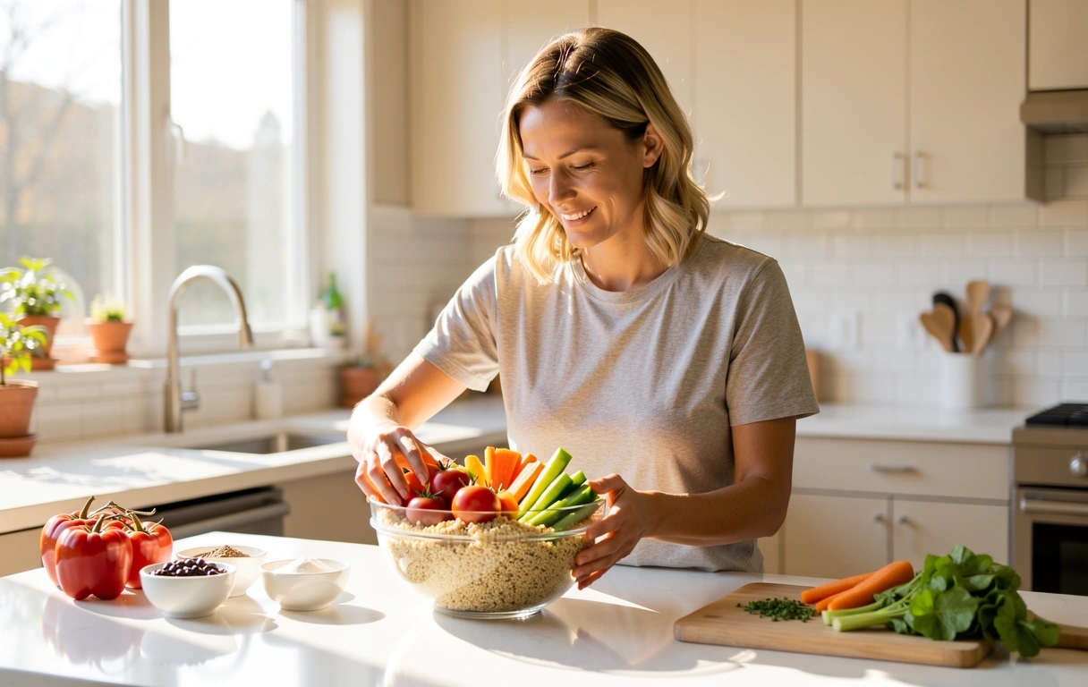 Préparation d'un repas équilibré